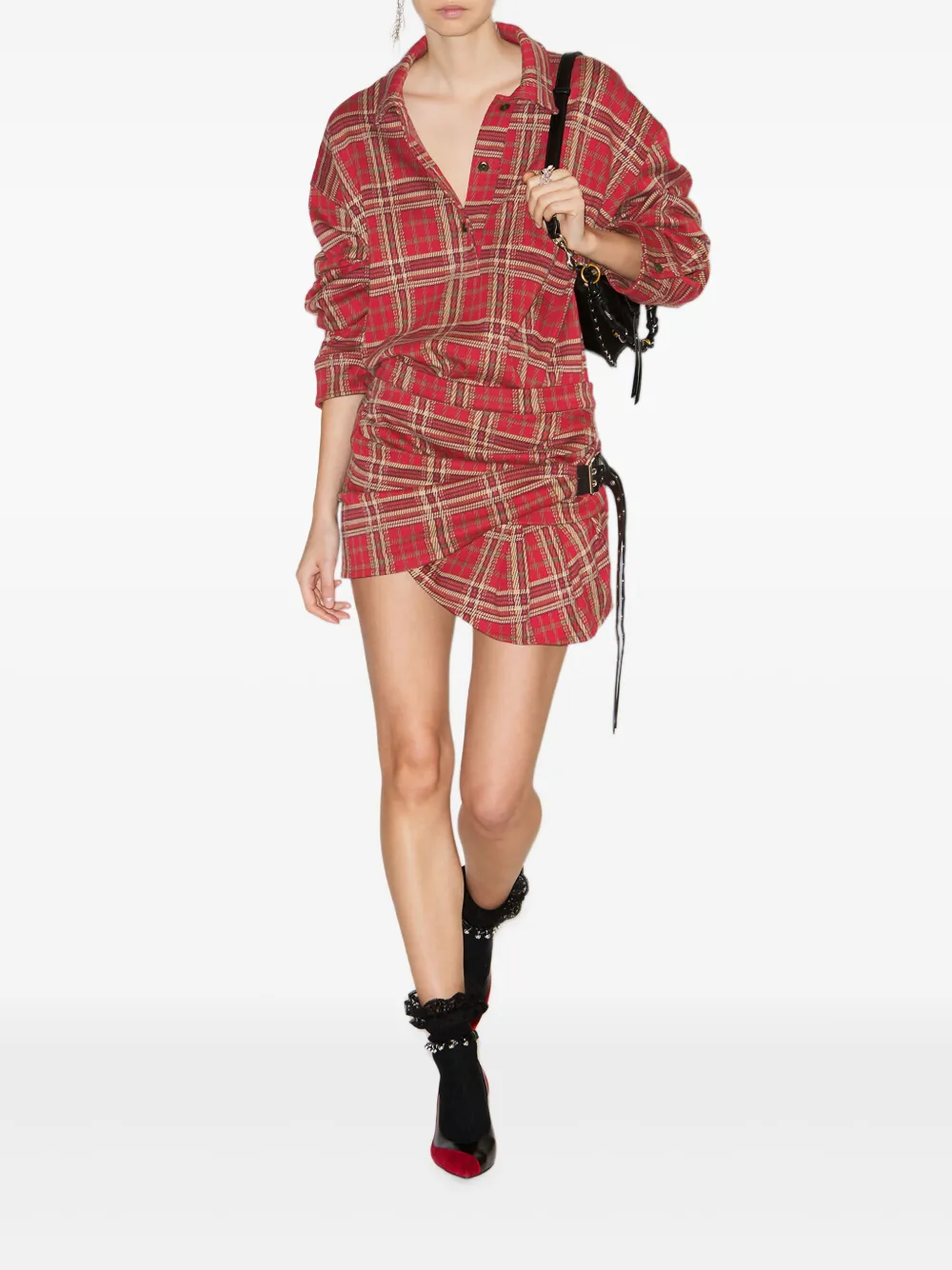 ISABEL MARANT Saia xadrez com cinto | Saia assimétrica | Image 2