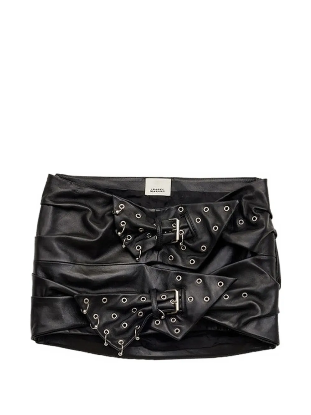 ISABEL MARANT Chani leren rok Zwart