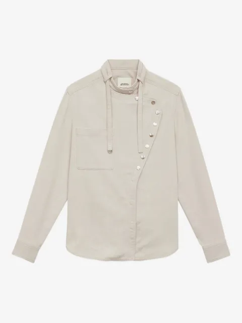 ISABEL MARANT camisa Tess asimétrica con detalle de botón