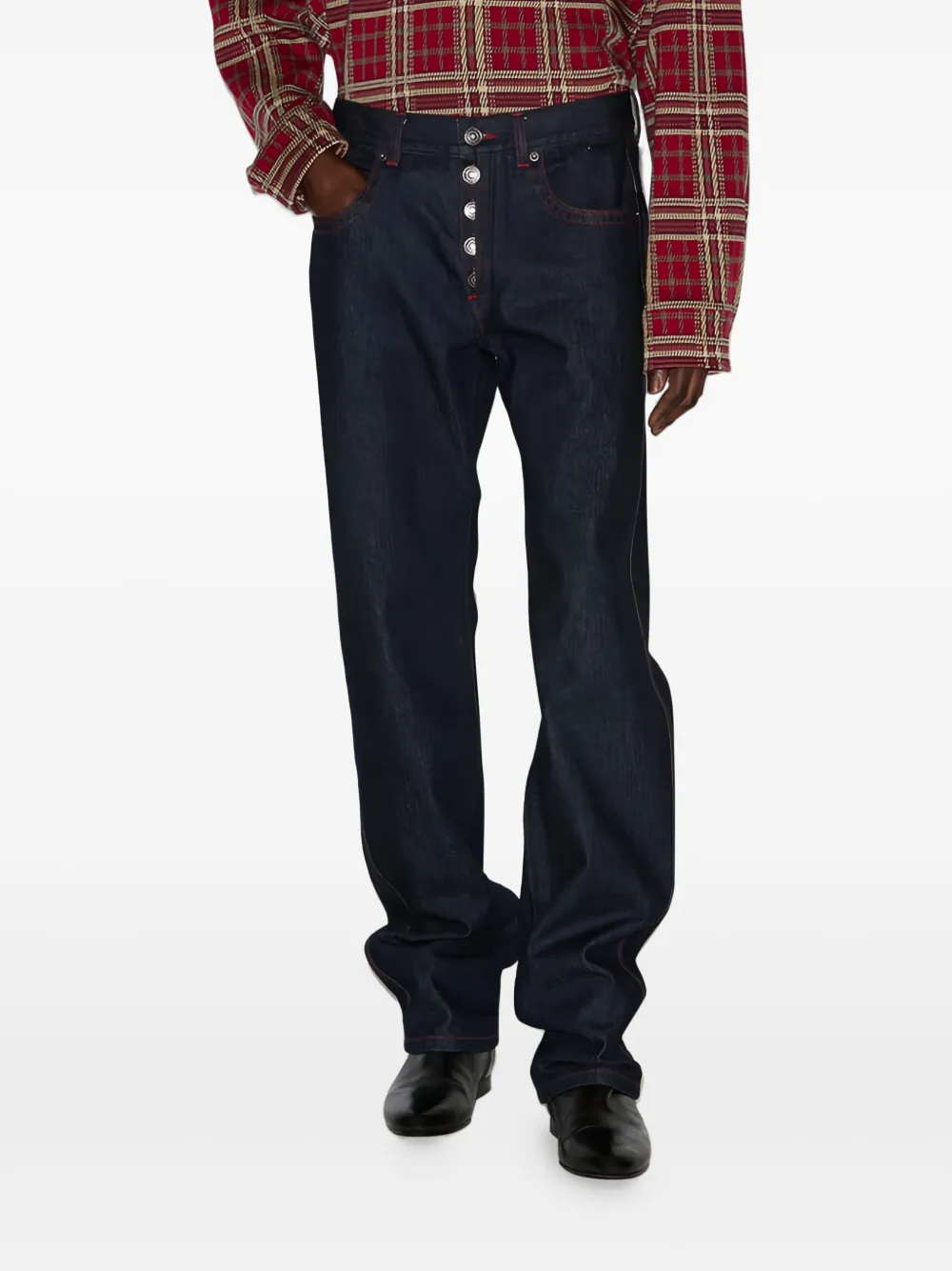 MARANT Jeffrey button-fly jeans Blauw