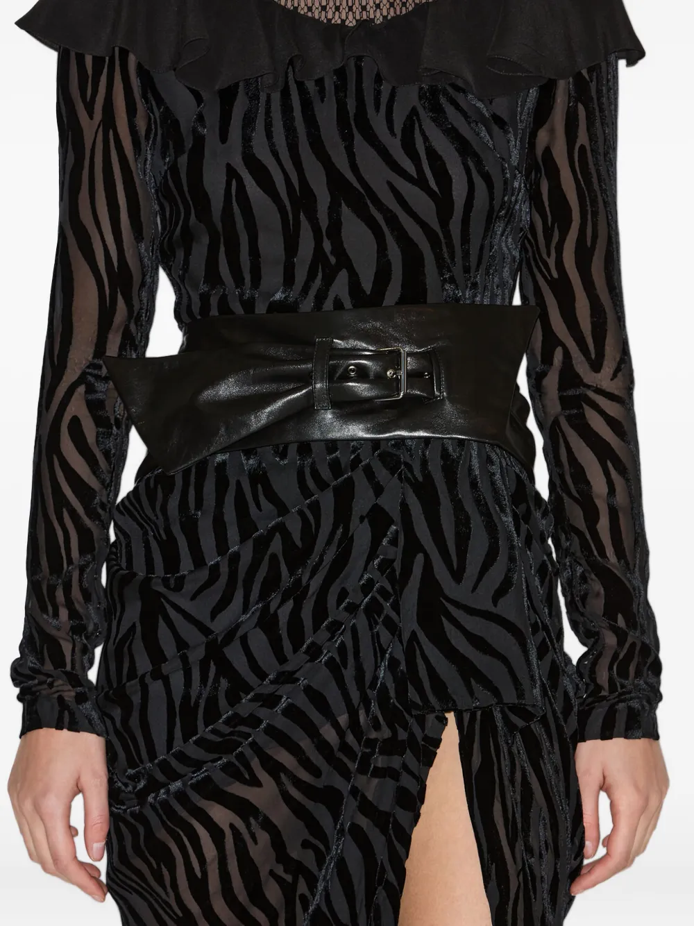 ISABEL MARANT Gedrapeerde riem 01BK BLACK