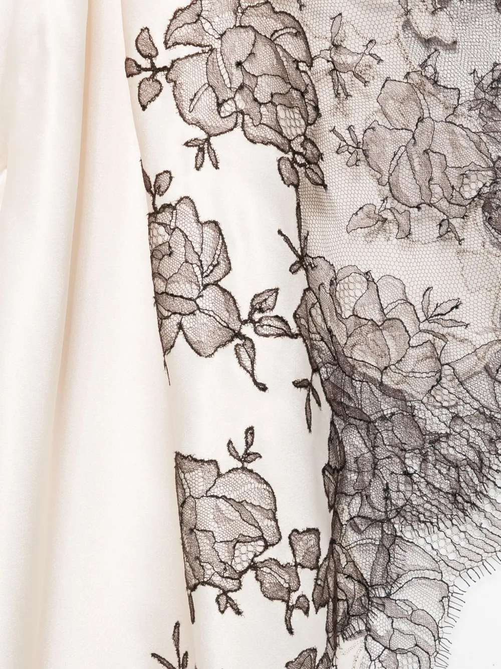 Carine Gilson Zijden badjas Beige