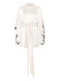 Carine Gilson short silk robe - Neutrals