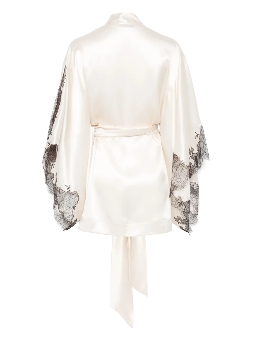 Carine Gilson Zijden badjas Beige