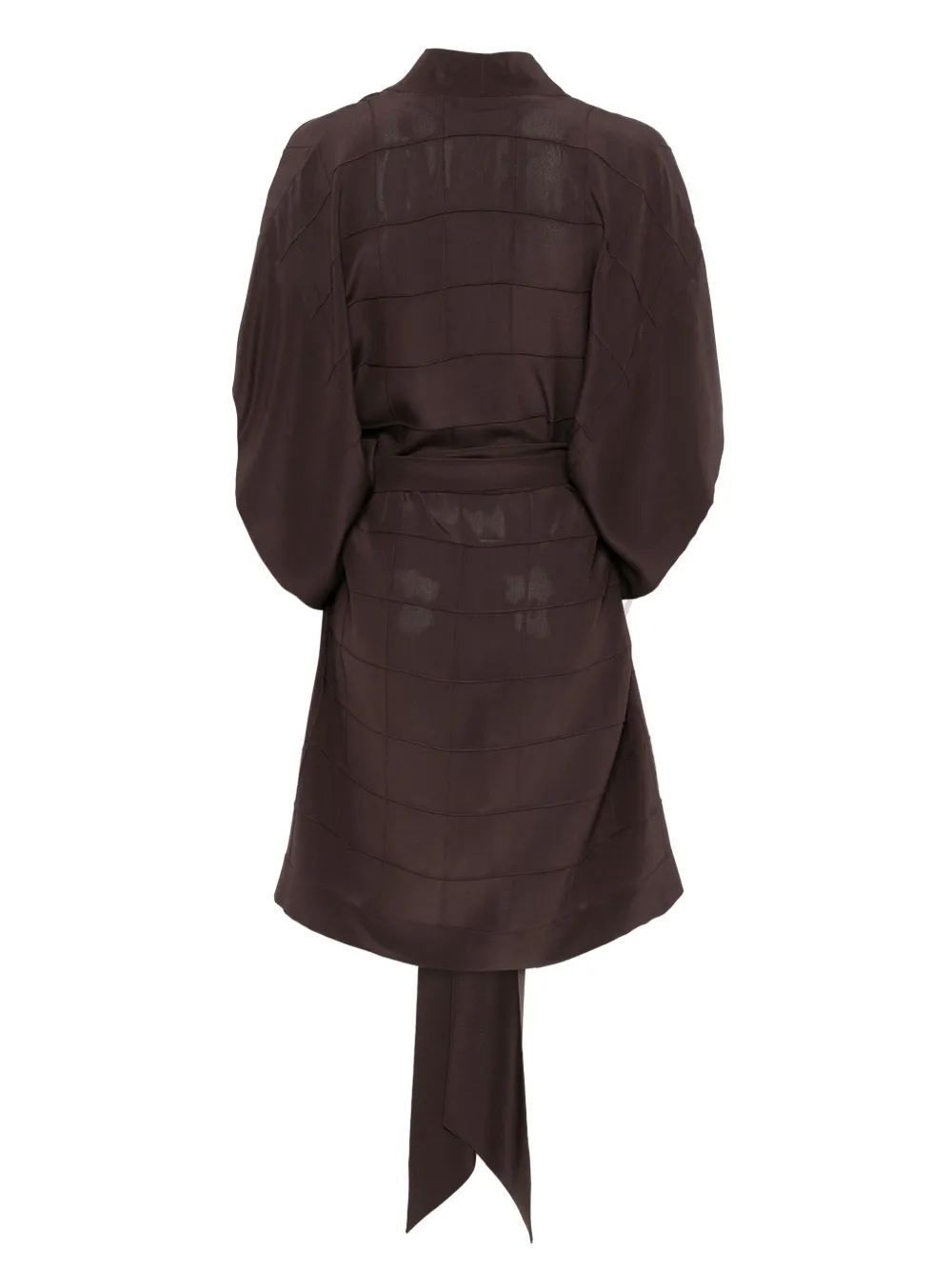 Carine Gilson Silk Robe In Brown