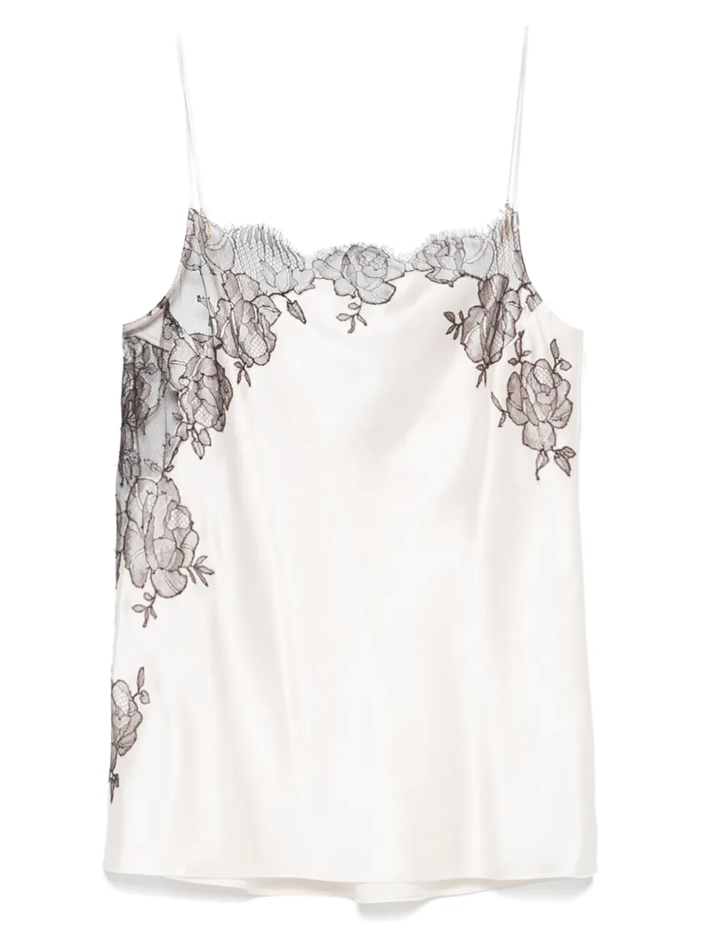 Carine Gilson Silk Camisole In White