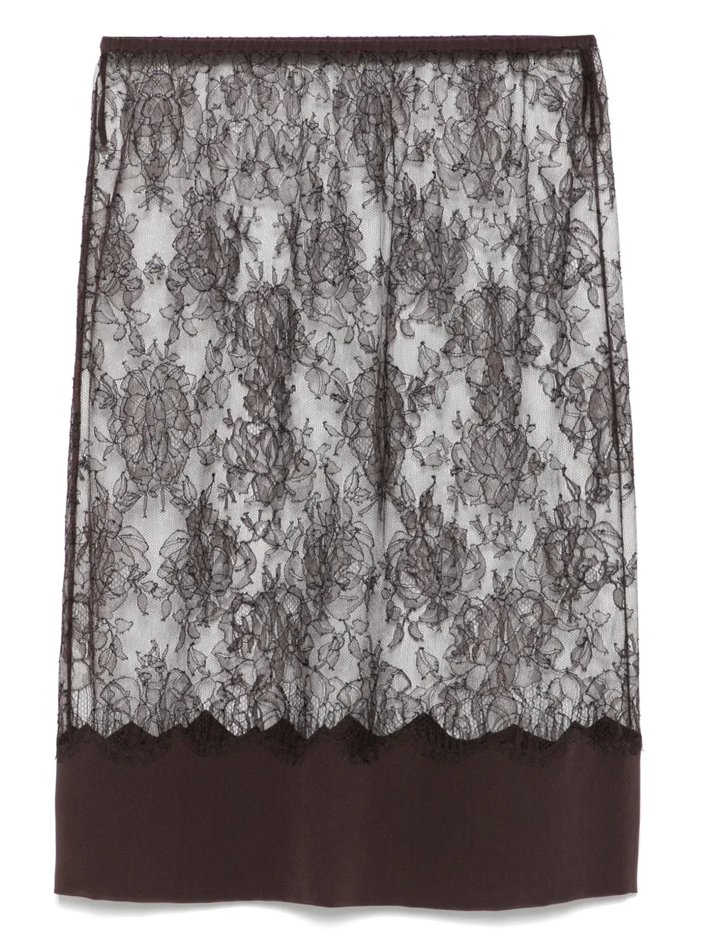 Carine Gilson Kanten rok Bruin