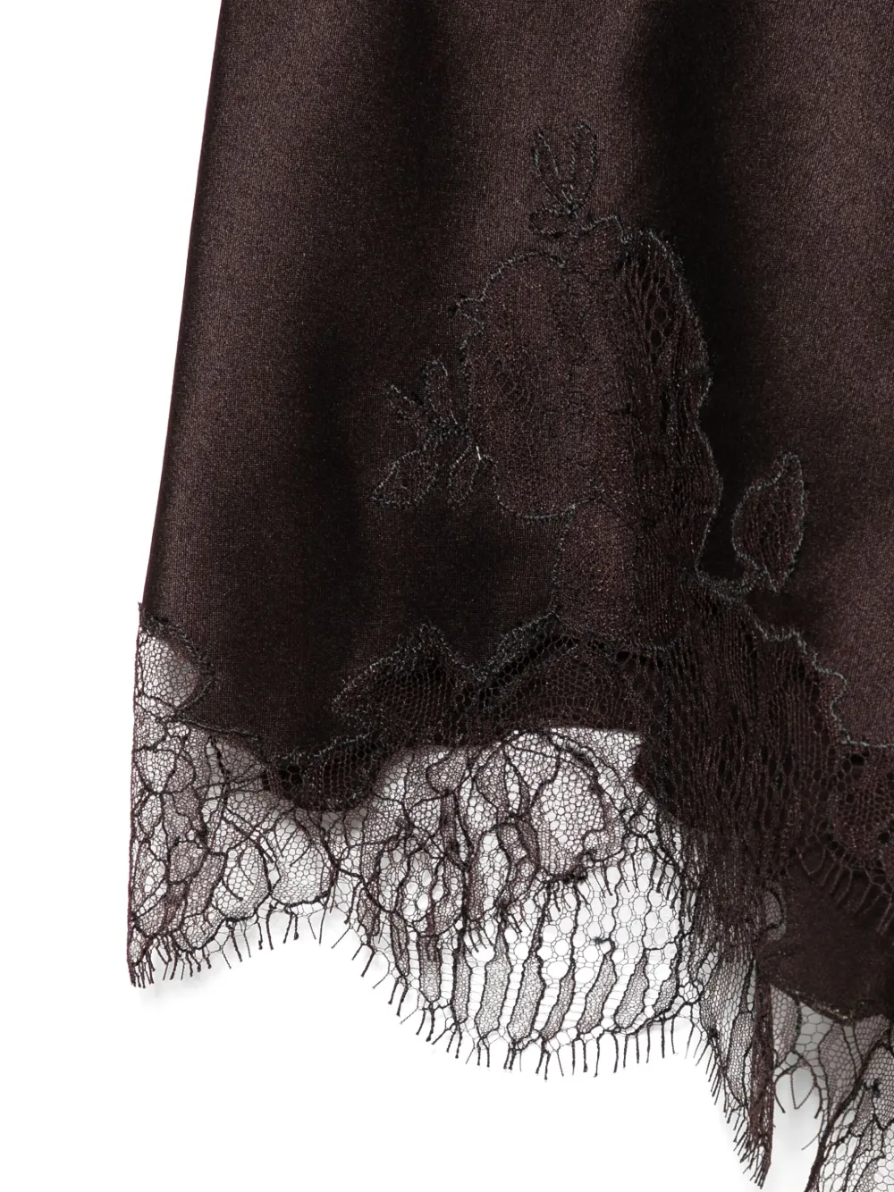 Carine Gilson Silk Pyjama Shorts In Brown