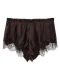 Carine Gilson silk pyjama shorts - Brown