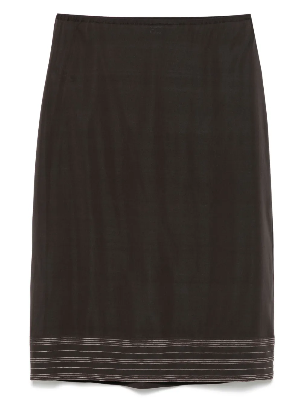 silk slip skirt