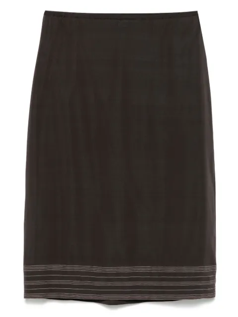 Carine Gilson silk slip skirt