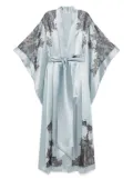 Carine Gilson silk robe - Blue