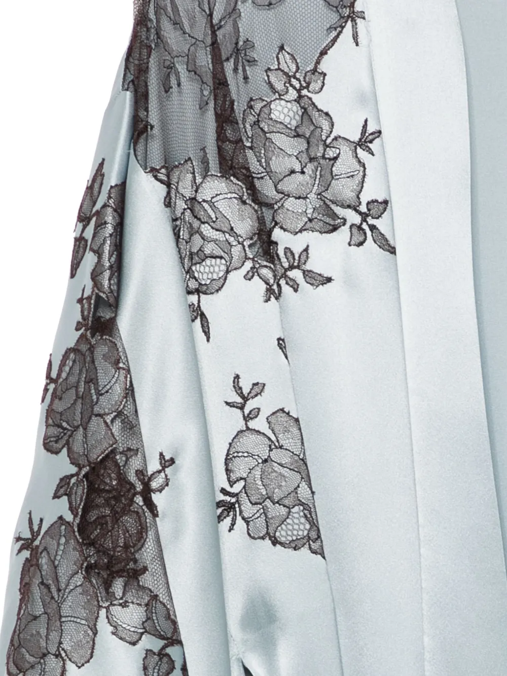 Carine Gilson Silk Robe In Blue