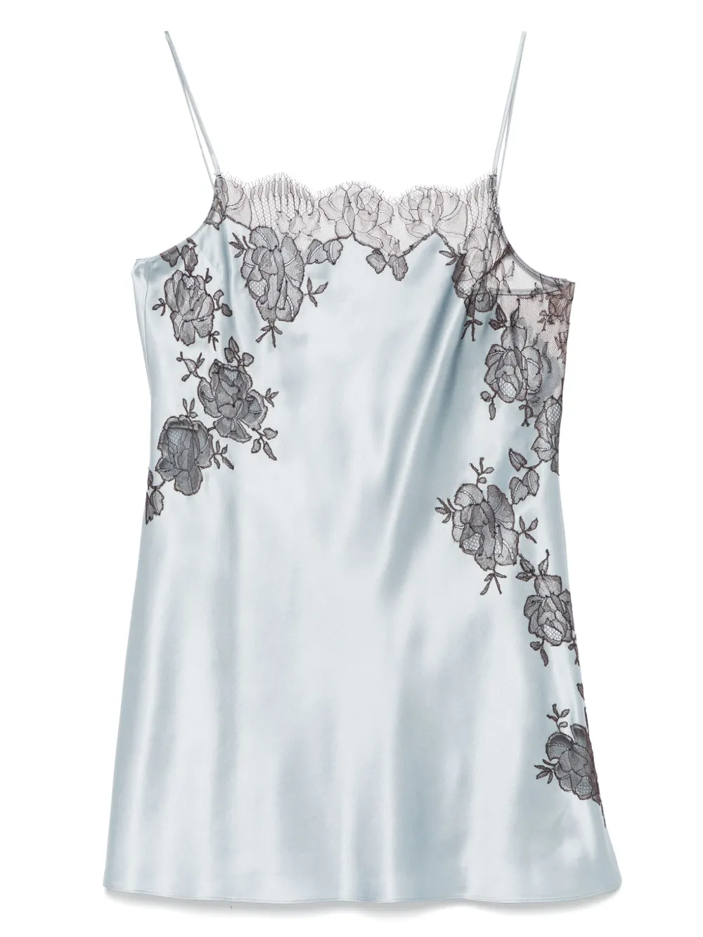 Carine Gilson satin slip dress - ブルー Carine Gilson satin slip dress - ブルー