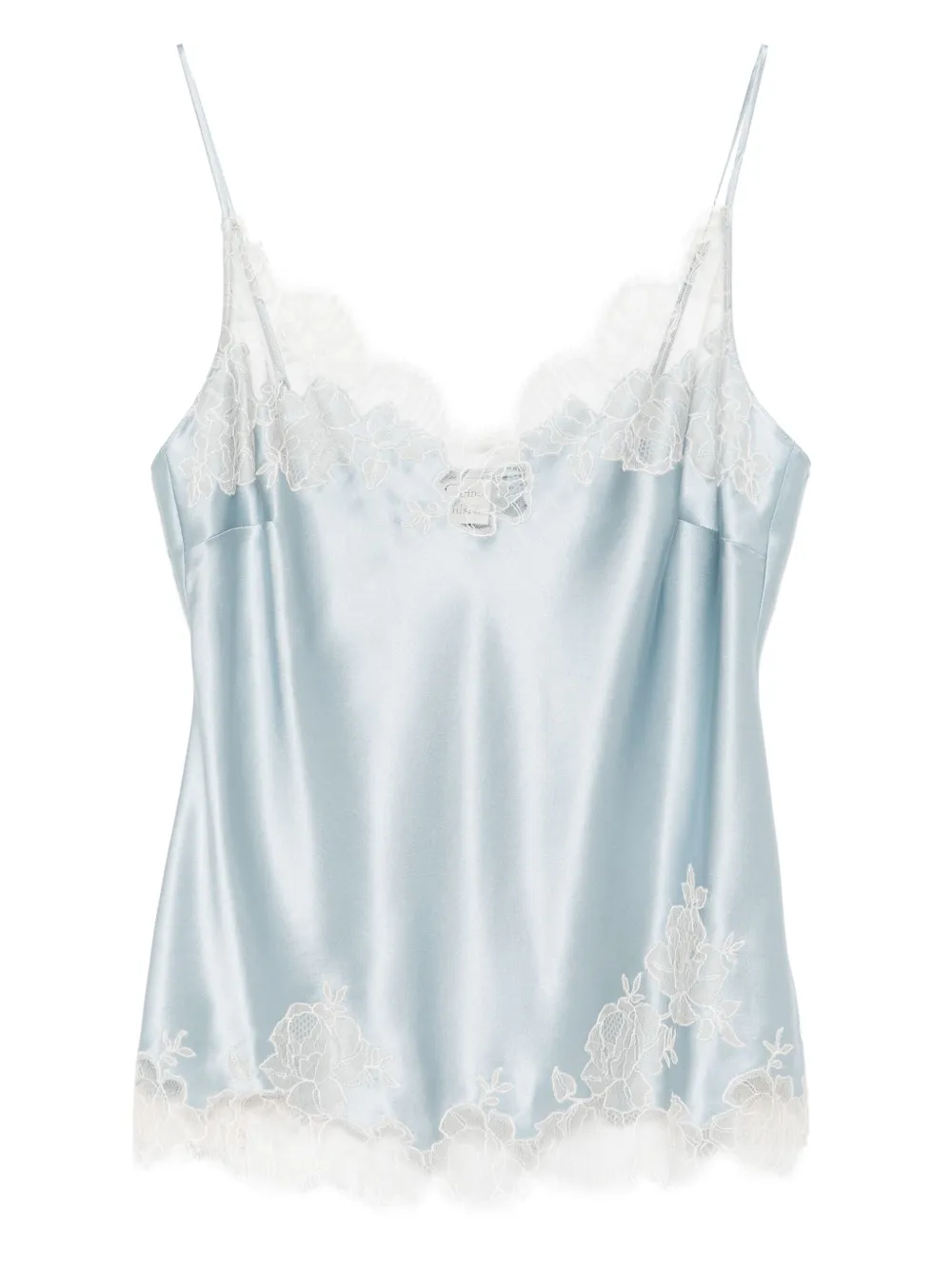 Carine Gilson Satijnen tanktop Blauw