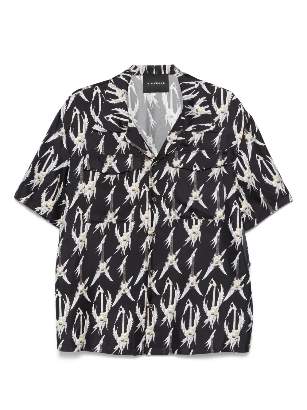 John Richmond camisa con estampado gráfico | negro | Image 1