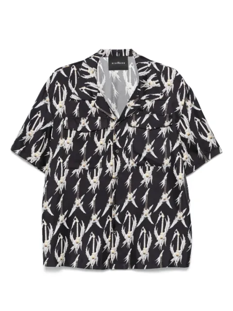 John Richmond camisa con estampado gráfico