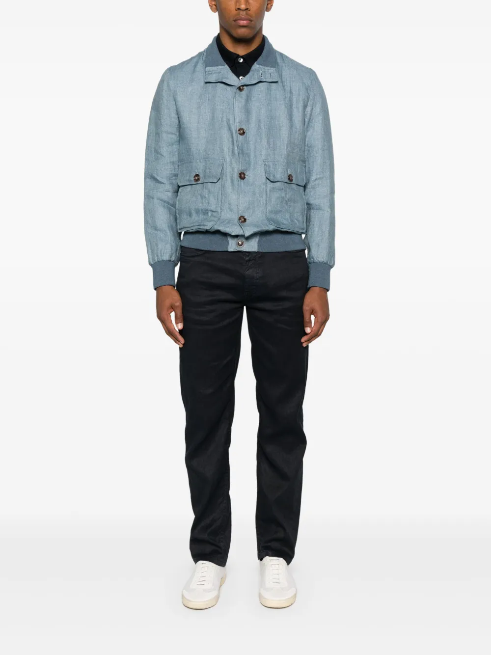 Barba linen bomber jacket | Chamarras bomber | Image 2