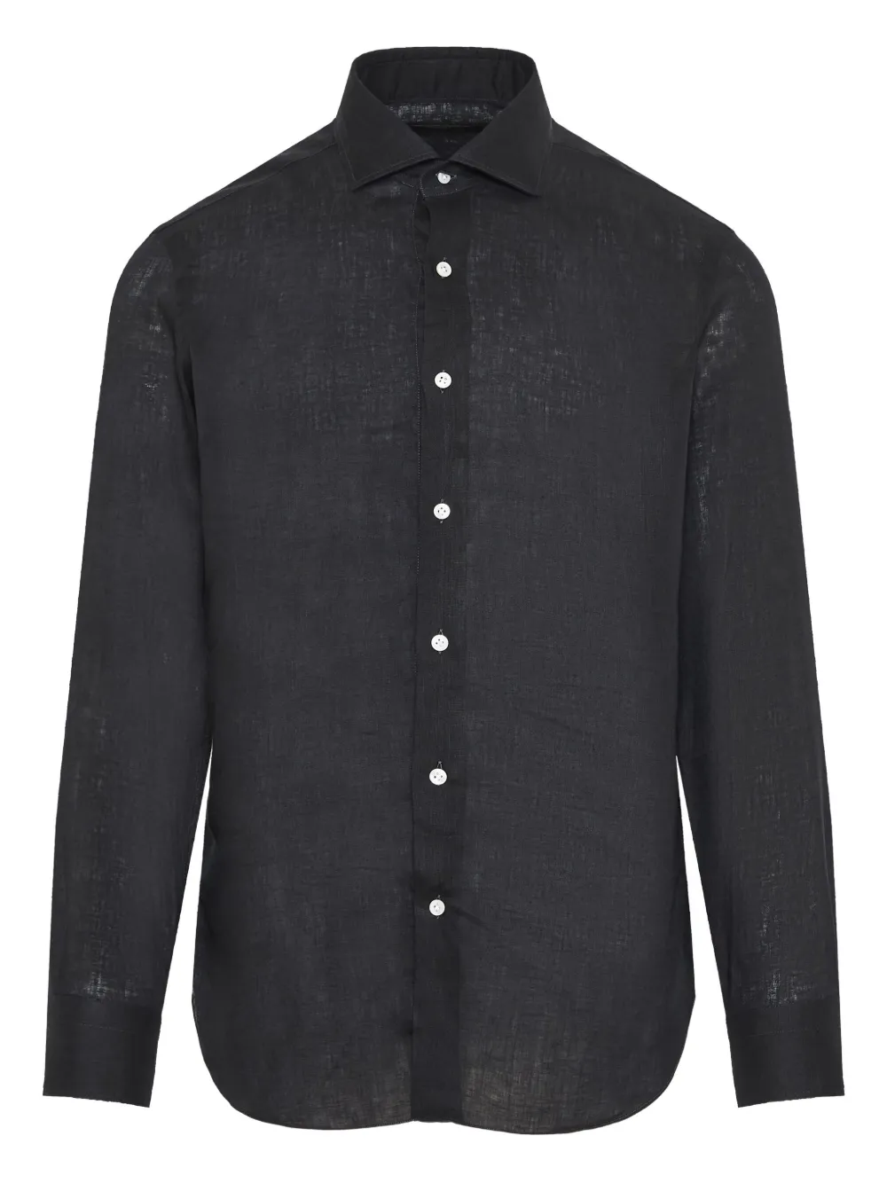 Barba chemise en lin | noir | Image 1
