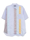 Comme des Garçons Homme patchwork shirt - Blue
