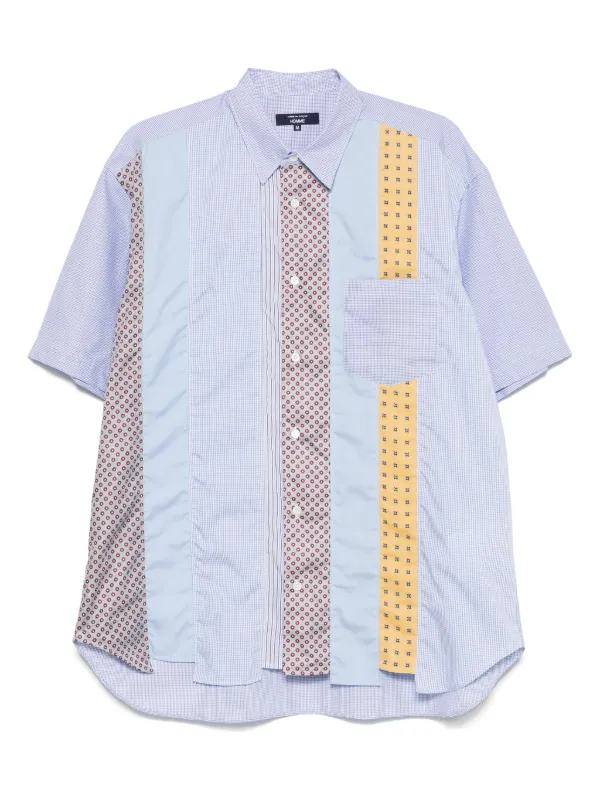 Comme Des Garçons Homme パッチワーク シャツ | ブルー | FARFETCH JP