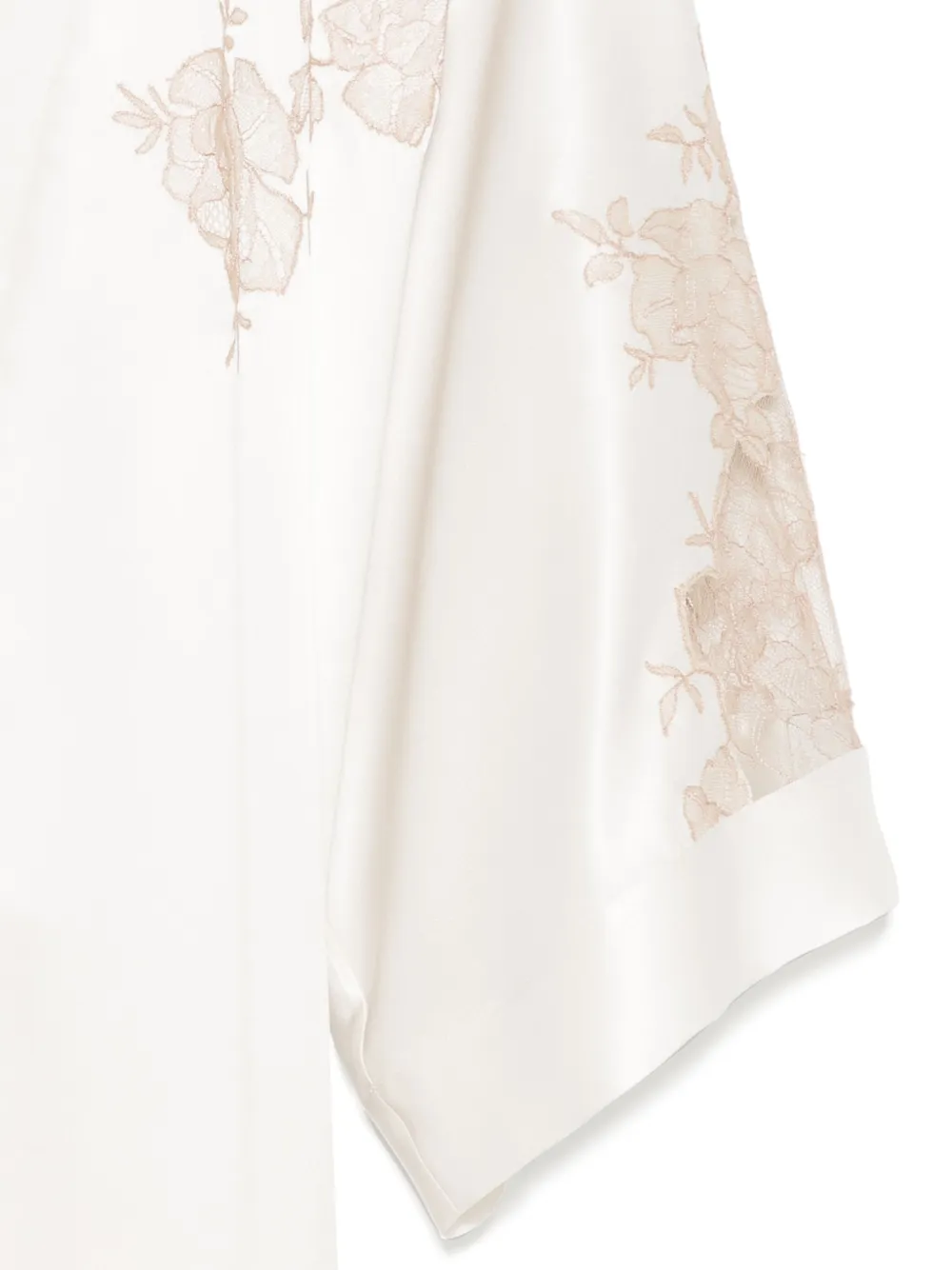 Carine Gilson Silk Robe In Neutral