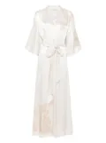 Carine Gilson silk robe - Neutrals
