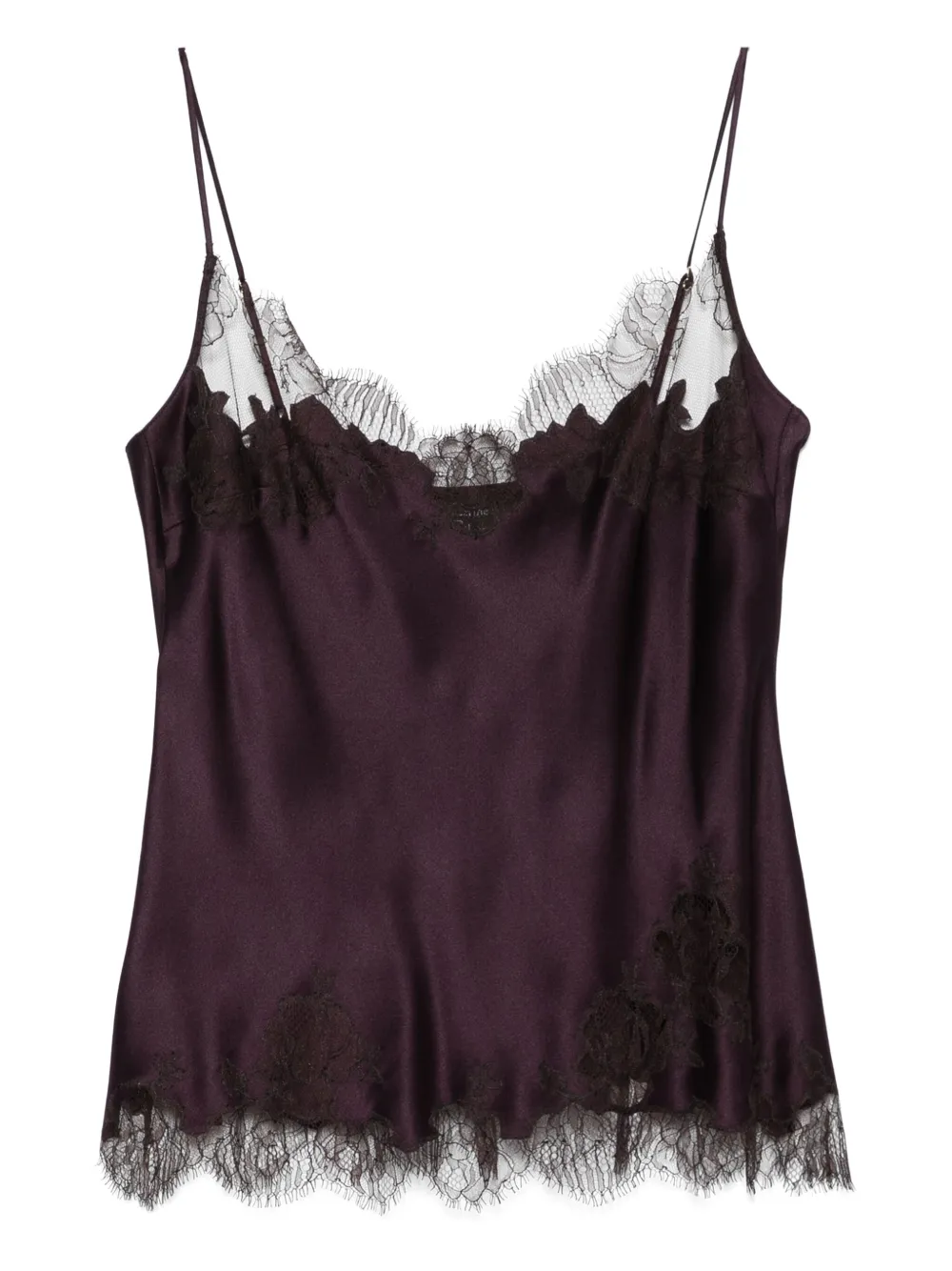 Carine Gilson Silk Camisole In Purple