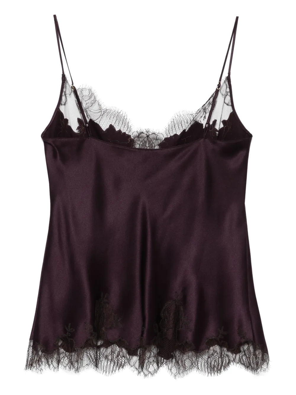 Carine Gilson Silk Camisole In Purple