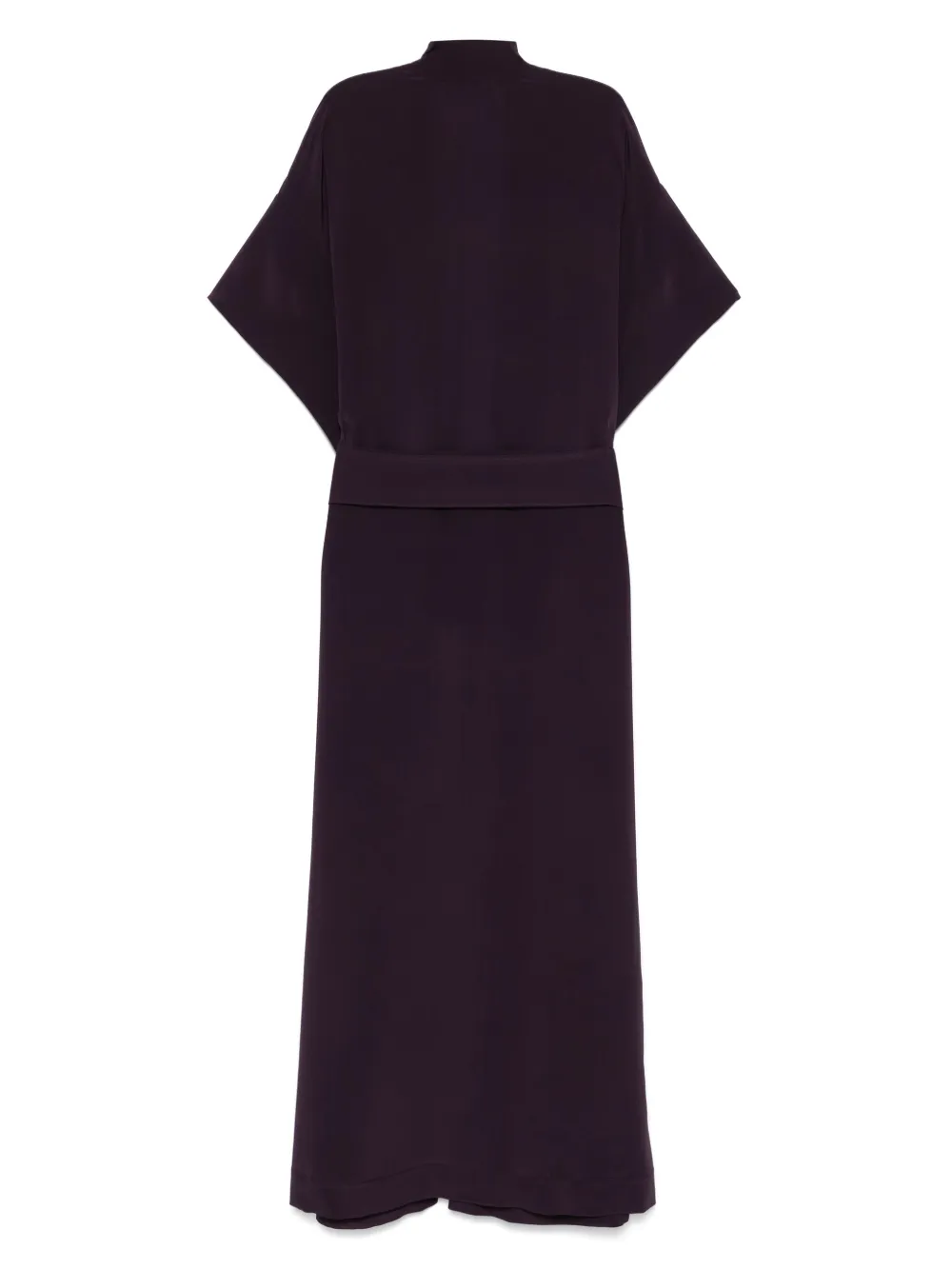 Carine Gilson Crepe Dressing Gown In Purple