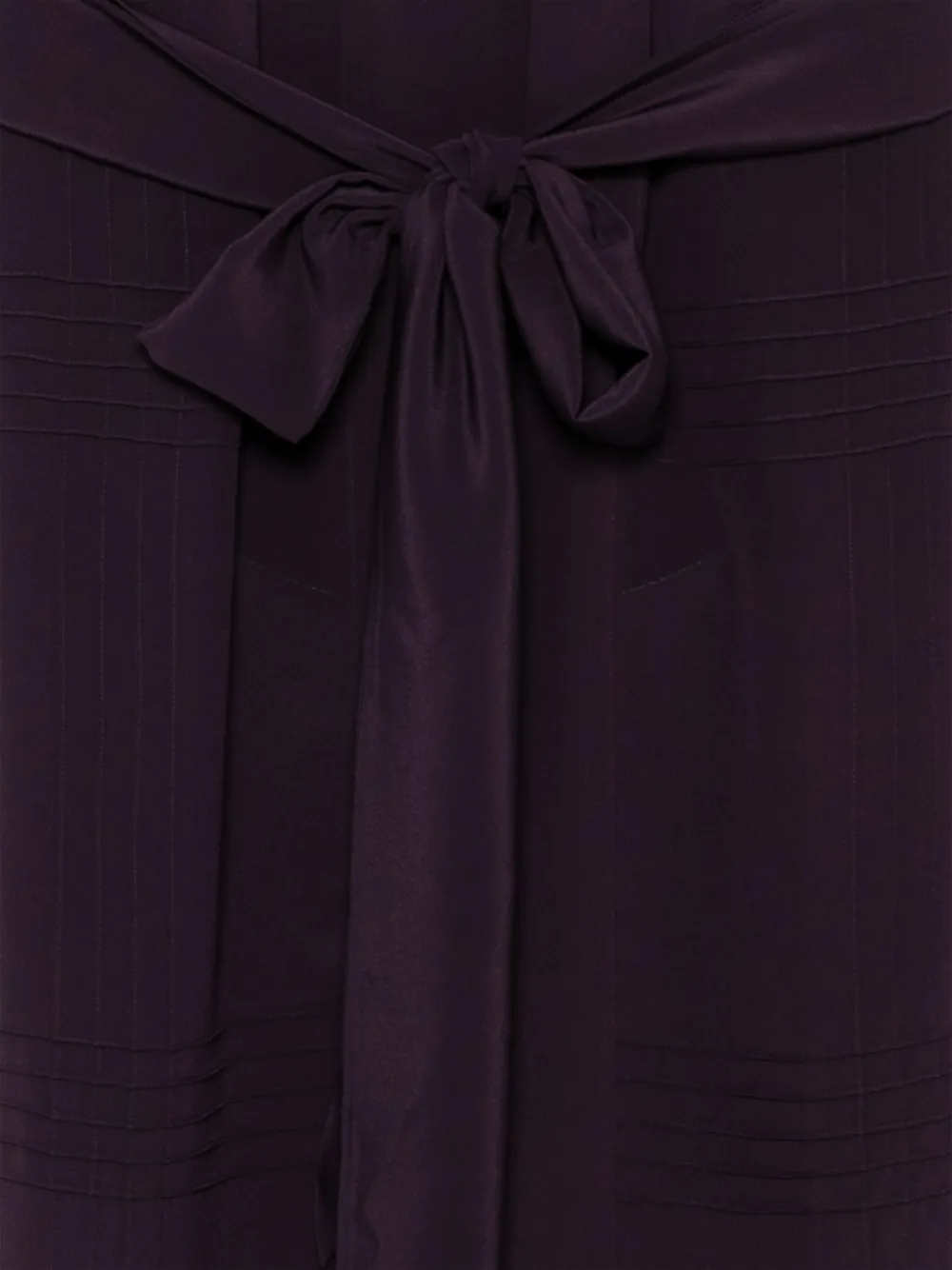Carine Gilson Crepe Dressing Gown In Purple