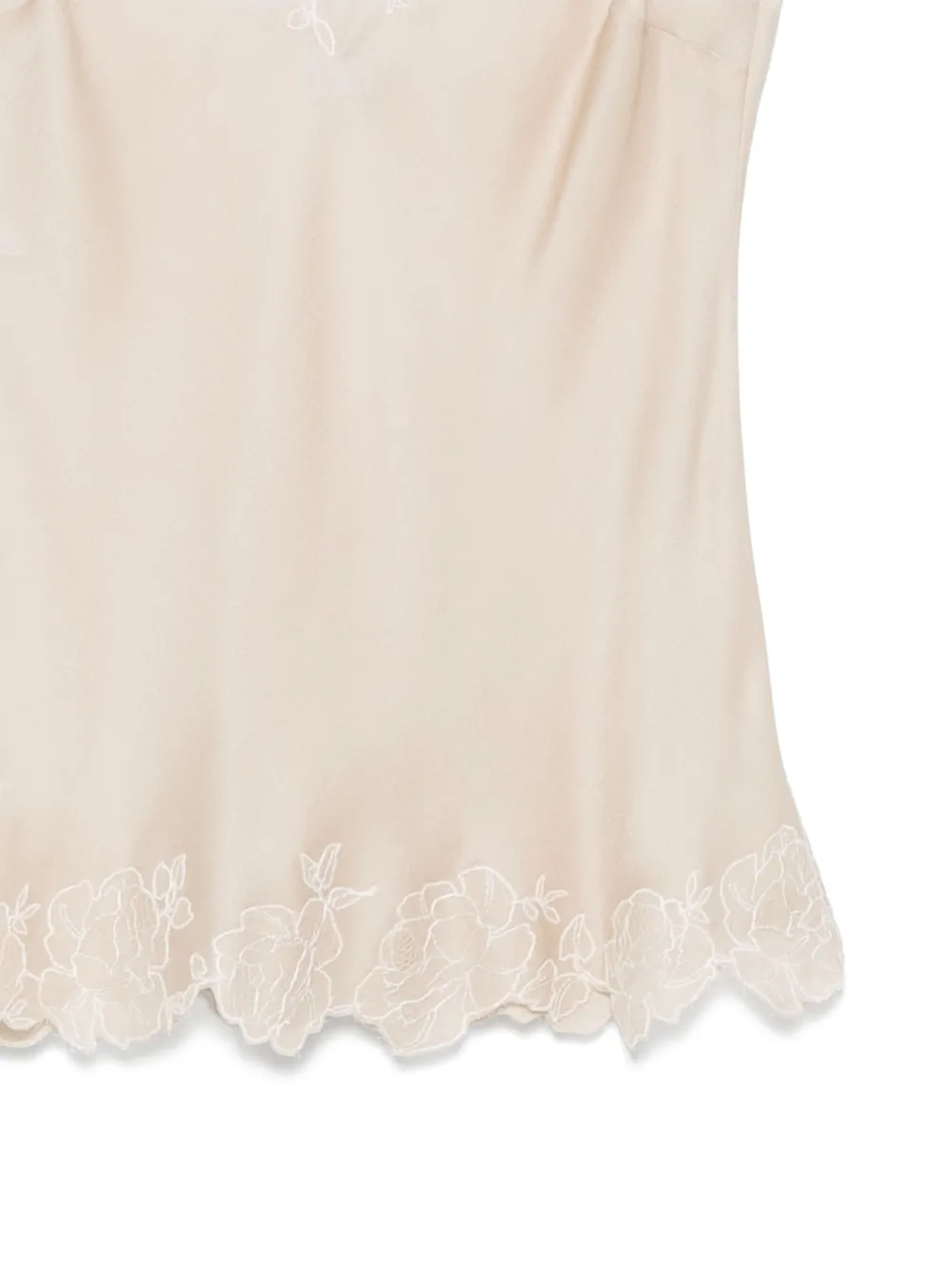 Carine Gilson Calais-caudry Slip Camisole In Neutral