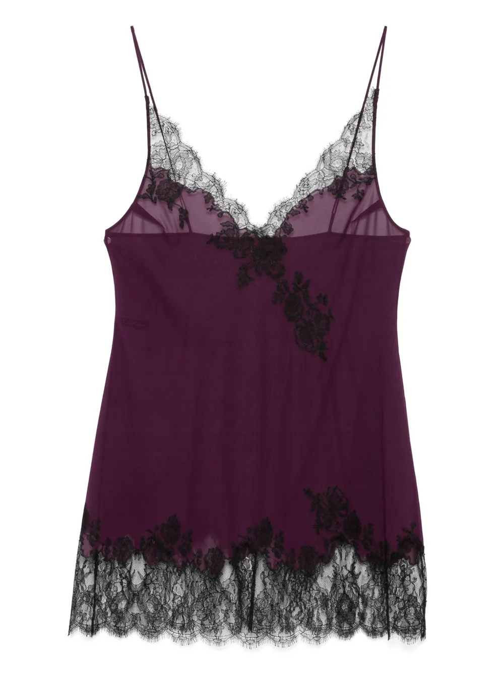 Carine Gilson Calais-Caudry slip dress | Purple | Image 1