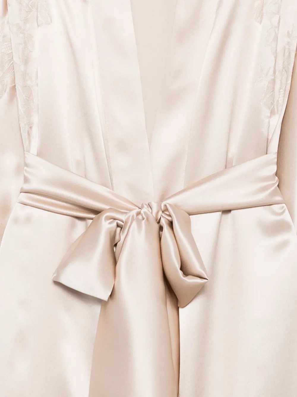 Carine Gilson Zijden nachthemd Beige