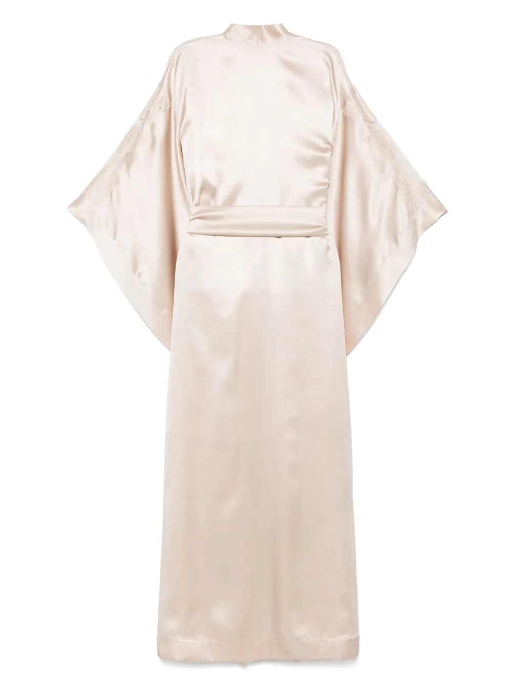 Carine Gilson Zijden nachthemd Beige