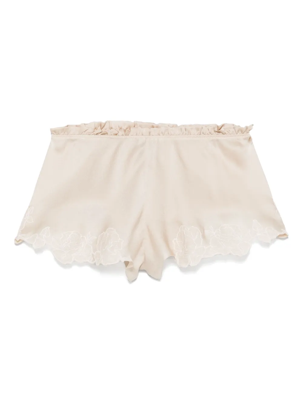 Carine Gilson Calais-caudry Pyjama Shorts In Neutral