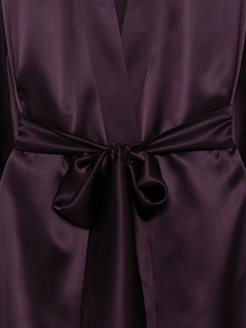 Carine Gilson Silk Dressing Gown In Purple