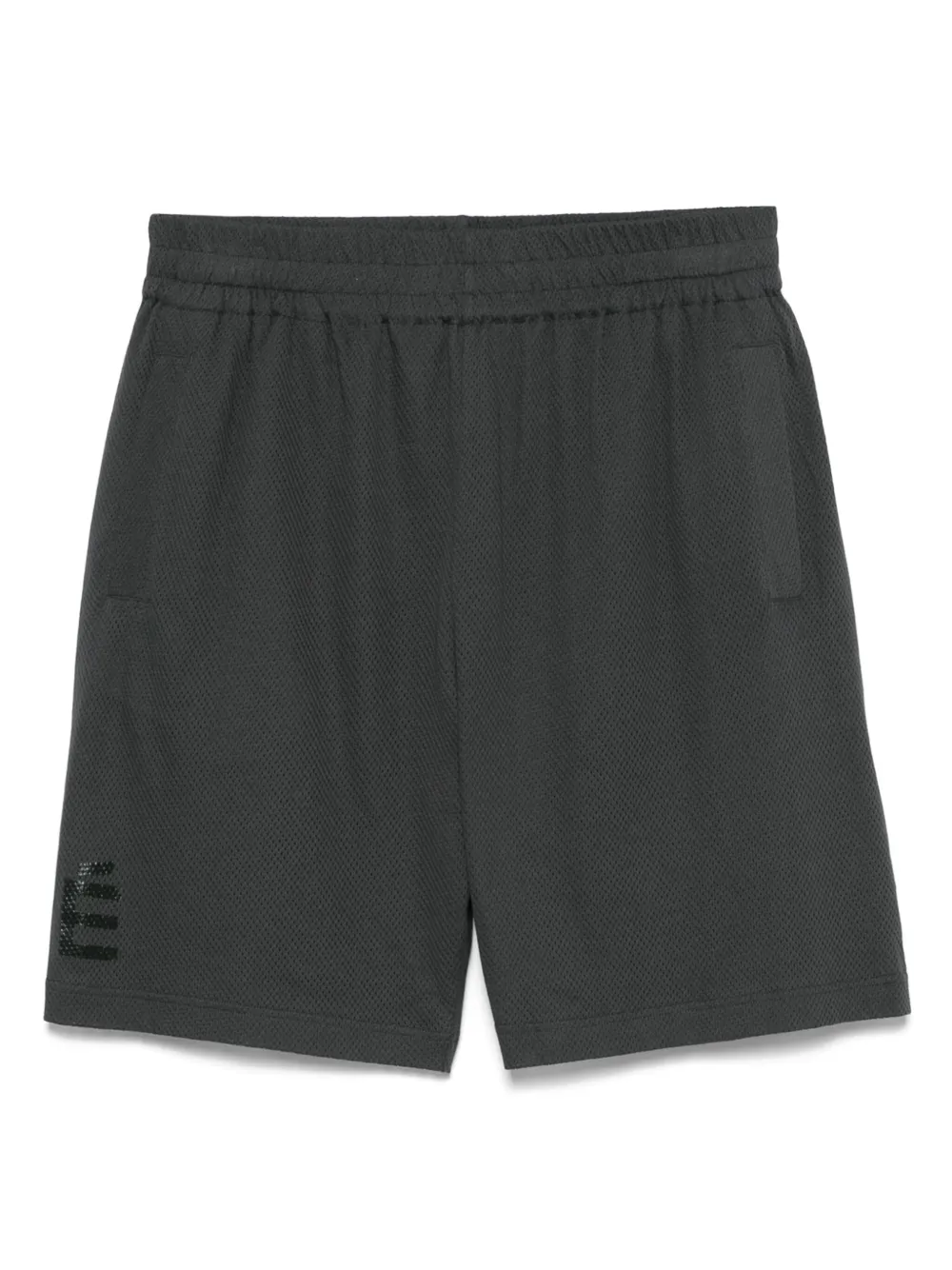 Études Studio logo-stamp shorts - グレー Études Studio logo-stamp shorts - グレー