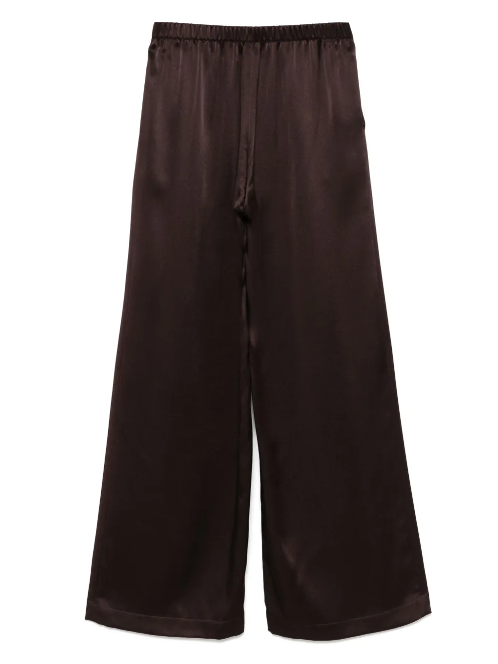 Carine Gilson Silk Pyjama Bottoms In Brown