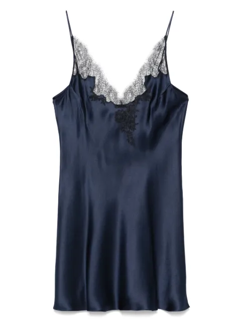 Carine Gilson slip dress de satén de seda