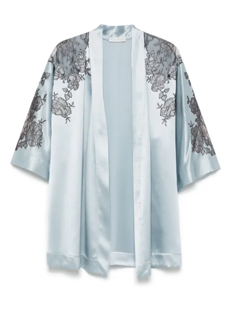 Carine Gilson satin silk short robe