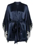 Carine Gilson satin silk robe - Blue