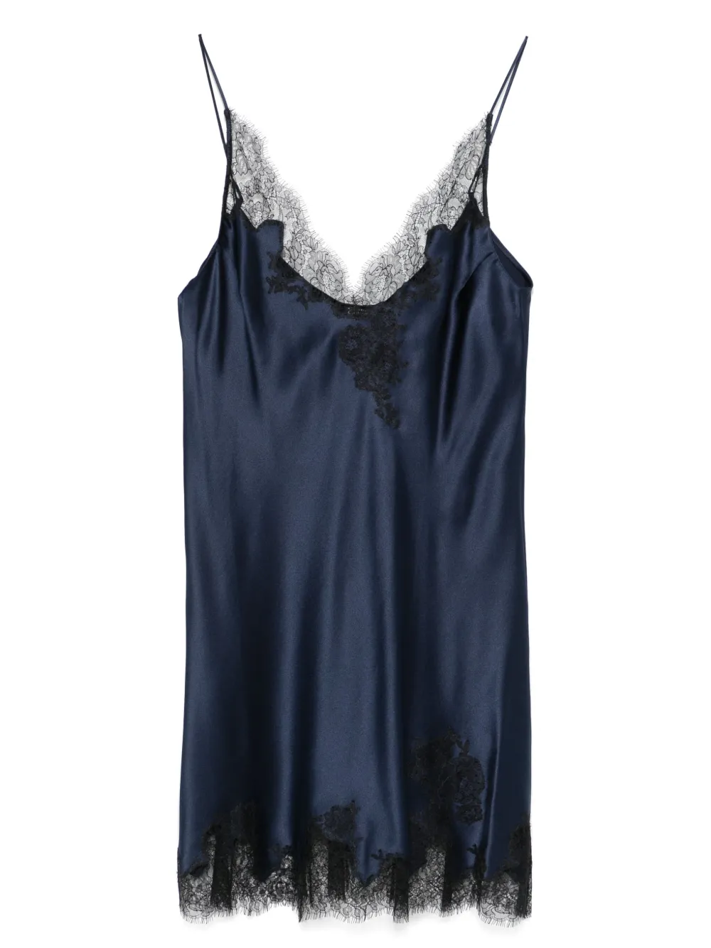 Carine Gilson Satijnen jurk Blauw