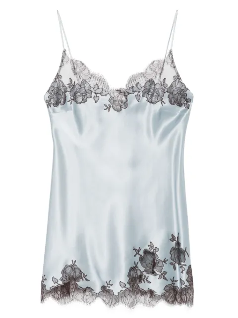 Carine Gilson short silk slip dress 