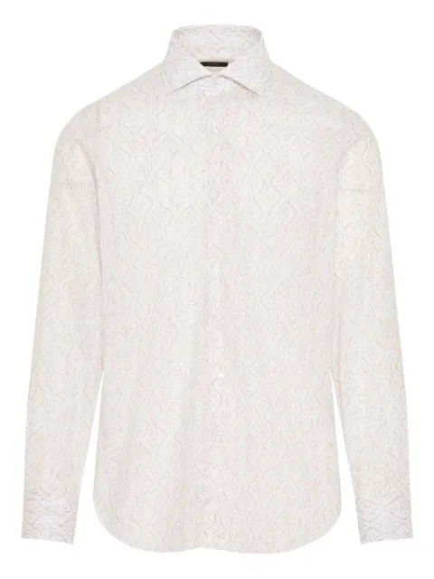 Barba geometric-pattern shirt 