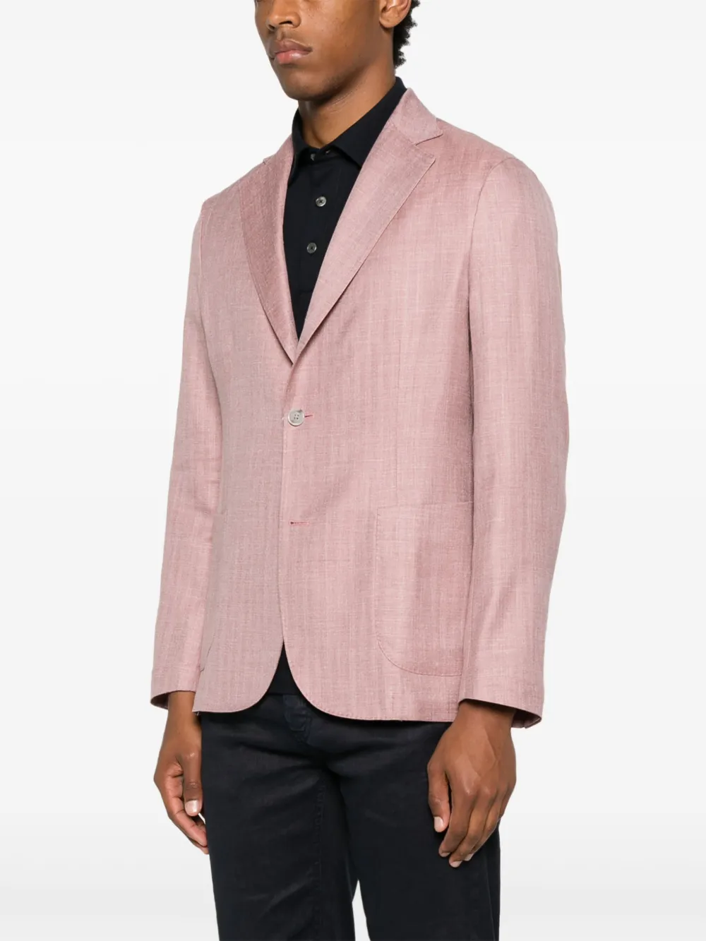 Barba single-breasted blazer Roze