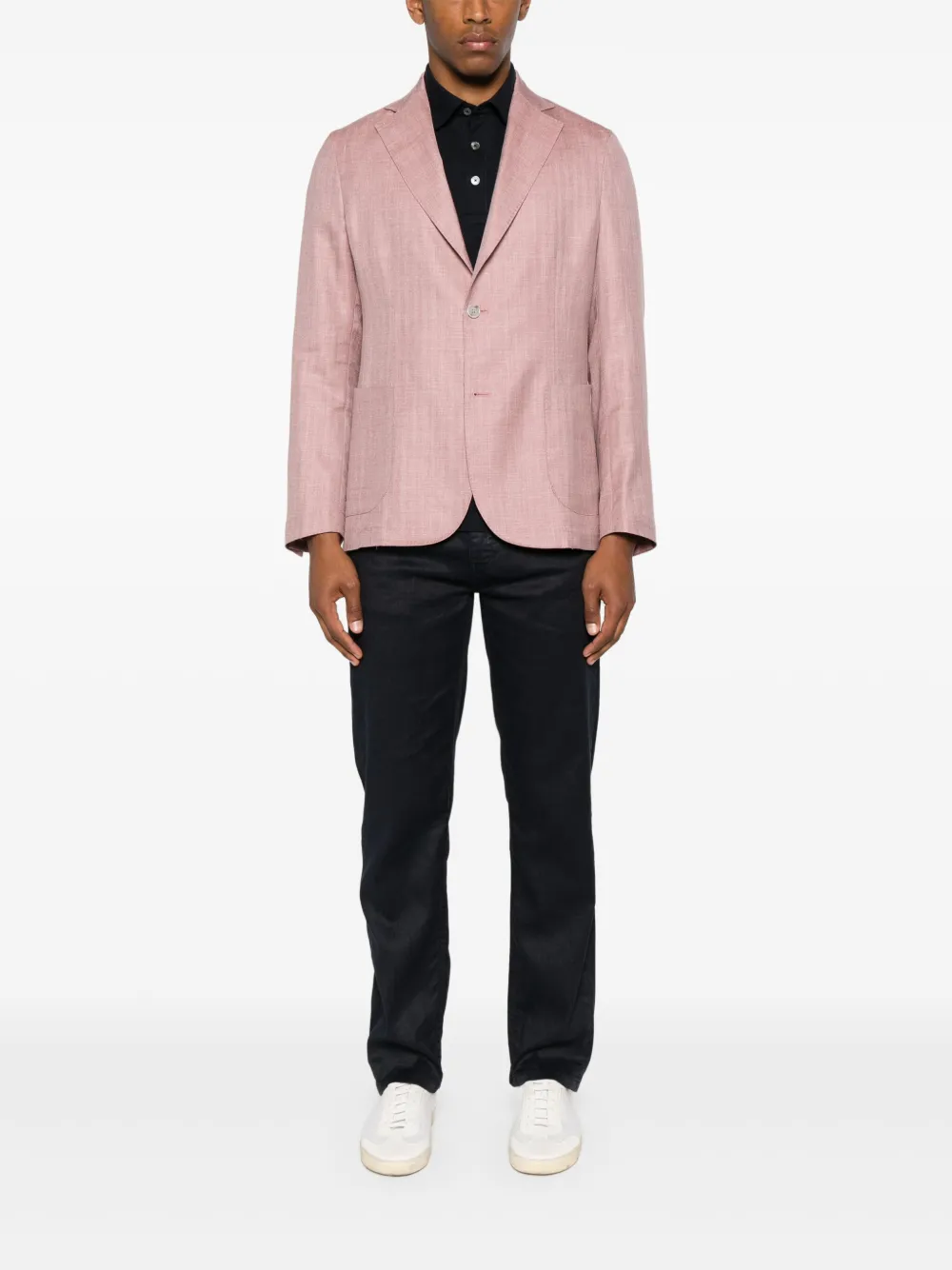 Barba single-breasted blazer Roze