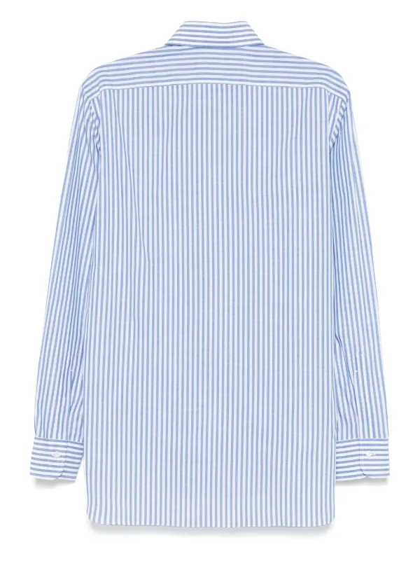 Tシャツ・カットソー BARBA SS25 Striped shirt (I1U12P0147107 0001) Barba Striped Shirt | Blue | FARFETCH AZ