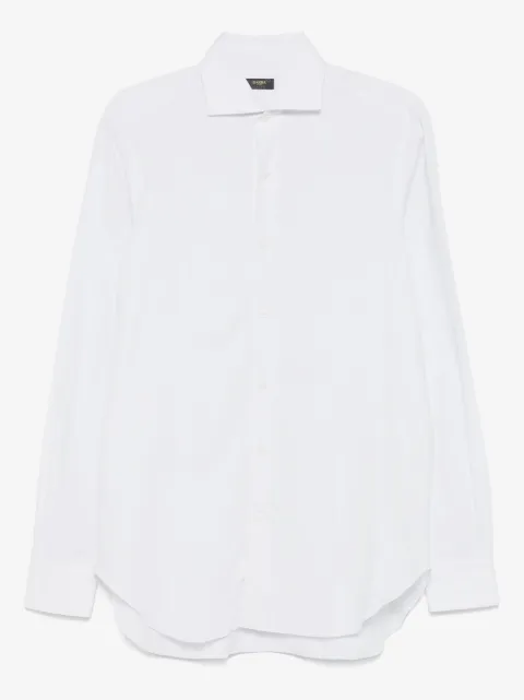 Barba cutaway-collar shirt