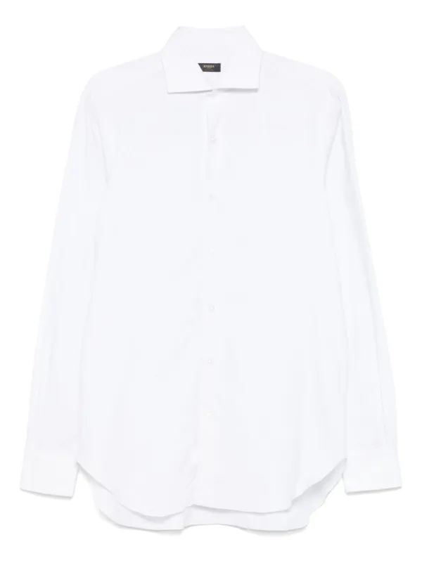 BARBA ホワイト カッタウェイシャツ Barba カッタウェイカラー シャツ | ホワイト | FARFETCH JP